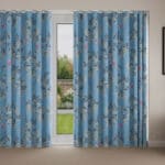 Sara Miller Hummingbird Cornflower Blue Wave Curtain