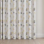 Sara Miller Lemon Cluster White Wave Curtain