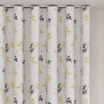 Sara Miller Lemon Cluster White Wave Curtain