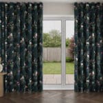 Sara Miller Lemur Forest Green Wave Curtain