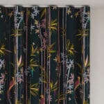 Sara Miller Linear Bamboo Dark Green Wave Curtain