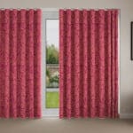 Sara Miller Little Leaves Fuchsia Wave Curtain
