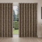Sara Miller Little Leaves Smokey Blue Wave Curtain