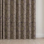 Sara Miller Little Leaves Smokey Blue Wave Curtain