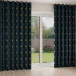 Sara Miller Small Palm Tree Forest Green Wave Curtain