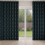 Sara Miller Small Palm Tree Forest Green Wave Curtain