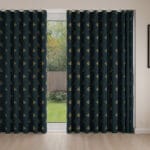 Sara Miller Small Palm Tree Forest Green Wave Curtain
