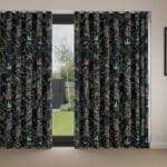 Sara Miller Swallows Forest Green Wave Curtain