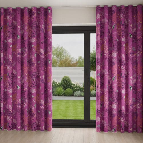 Sara Miller Underwater Mauve Wave Curtain