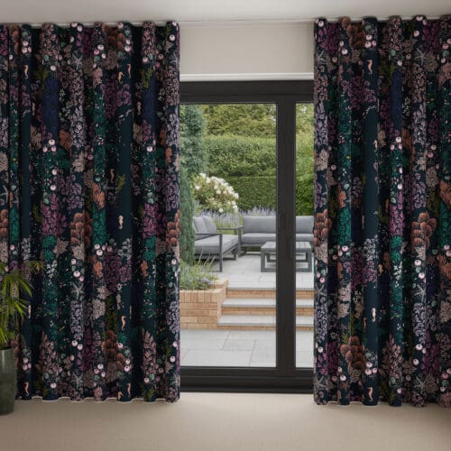 Sara Miller Underwater Midnight Wave Curtain