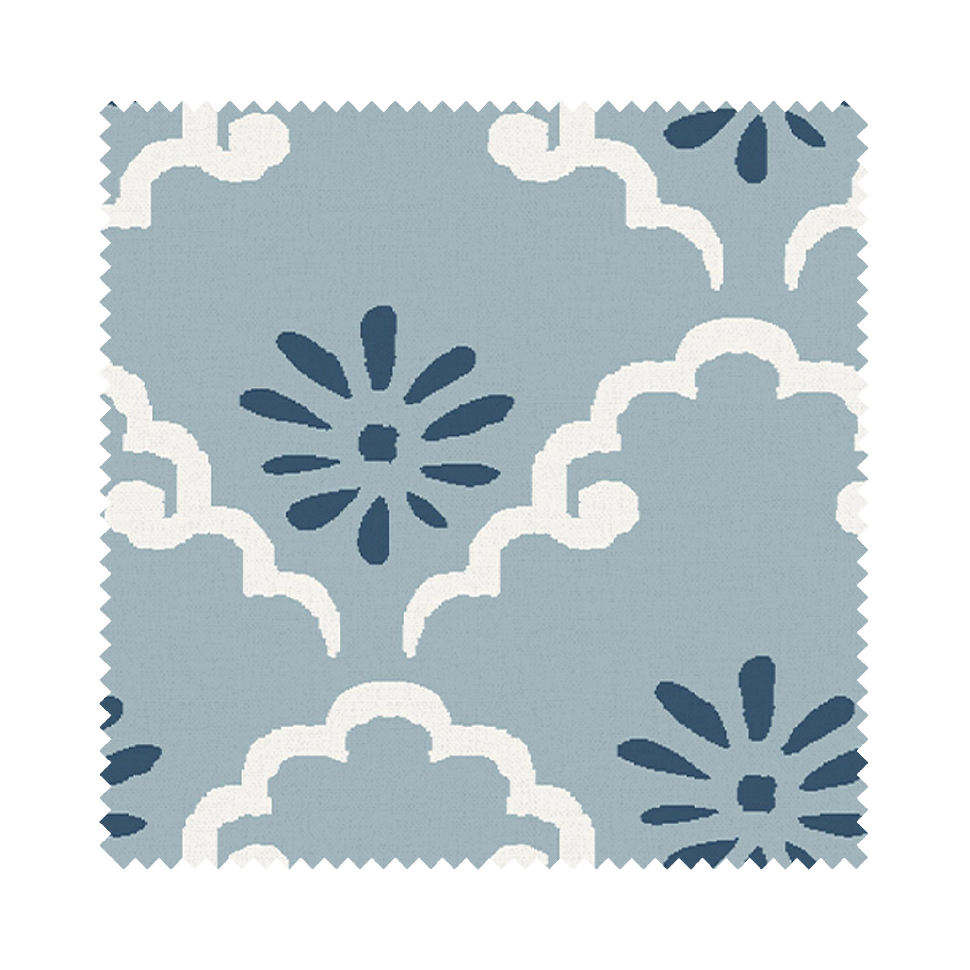 Laura Ashley Coralie Pale Seaspray Wave Curtain - Image 7