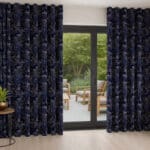Sara Miller Cheetah Midnight Wave Curtain