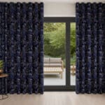Sara Miller Cheetah Midnight Wave Curtain
