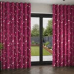 Sara Miller Heron Fuchsia Wave Curtain