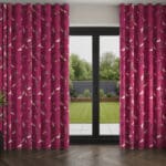 Sara Miller Heron Fuchsia Wave Curtain
