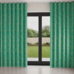 Sara Miller Little Leaves Green Wave Curtain