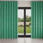 Sara Miller Little Leaves Green Wave Curtain
