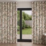 Sara Miller Ornamental Peacock Stone Wave Curtain