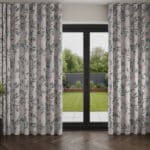 Sara Miller Ornamental Peacock Warm Grey Wave Curtain