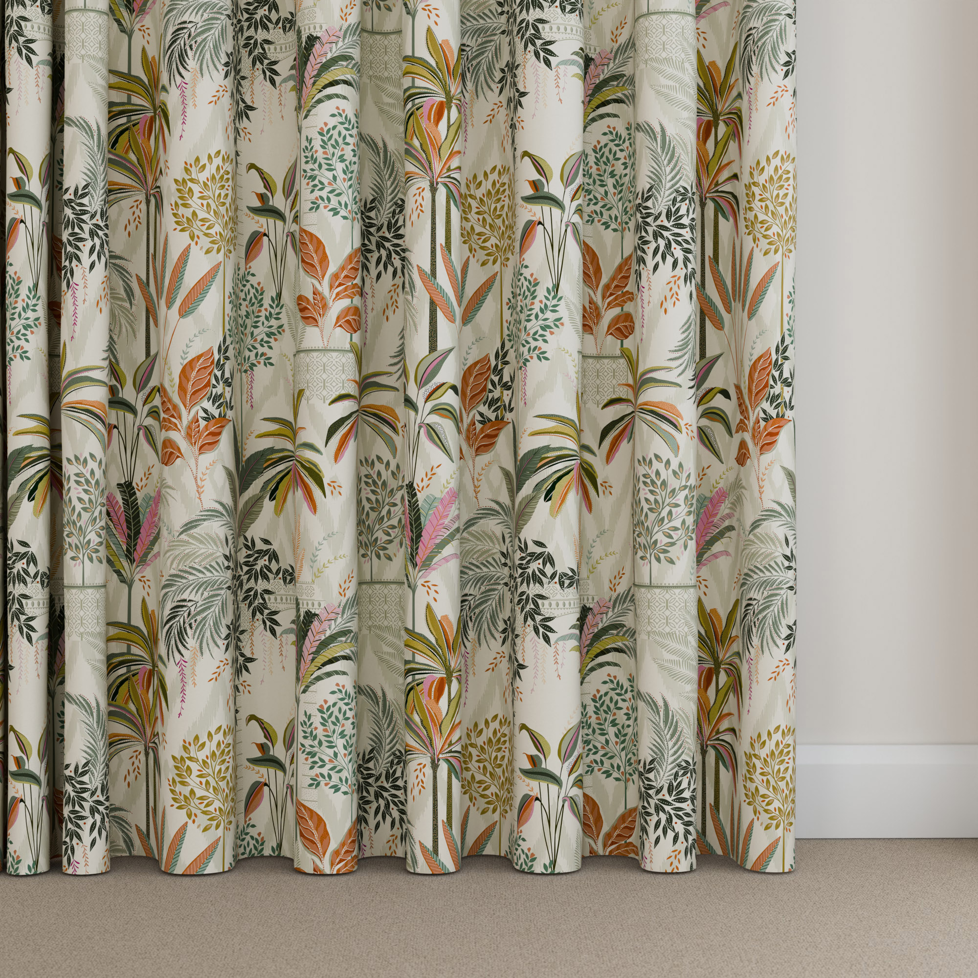 Sara Miller Palm Garden Light Stone Wave Curtain - Image 5