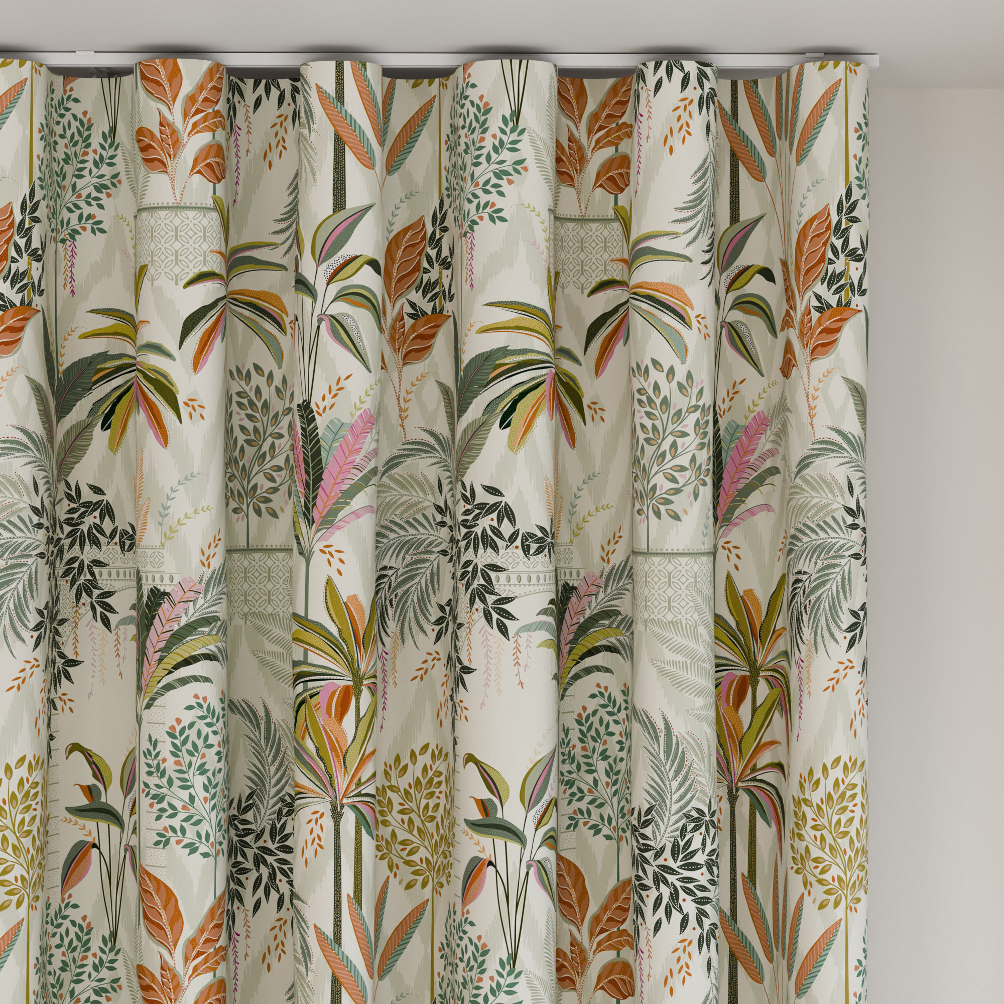 Sara Miller Palm Garden Light Stone Wave Curtain - Image 6