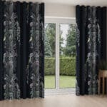 Sara Miller Peacock Filigree Petrol Wave Curtain