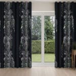 Sara Miller Peacock Filigree Petrol Wave Curtain