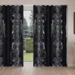 Sara Miller Peacock Filigree Petrol Wave Curtain