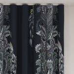 Sara Miller Peacock Filigree Petrol Wave Curtain