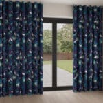 Sara Miller Heron Smokey Blue Wave Curtain