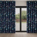 Sara Miller Heron Smokey Blue Wave Curtain
