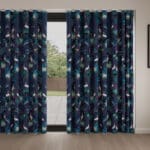 Sara Miller Heron Smokey Blue Wave Curtain