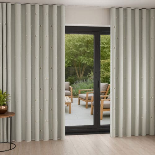 Sophie Allport Bee Pale Slate Wave Curtain