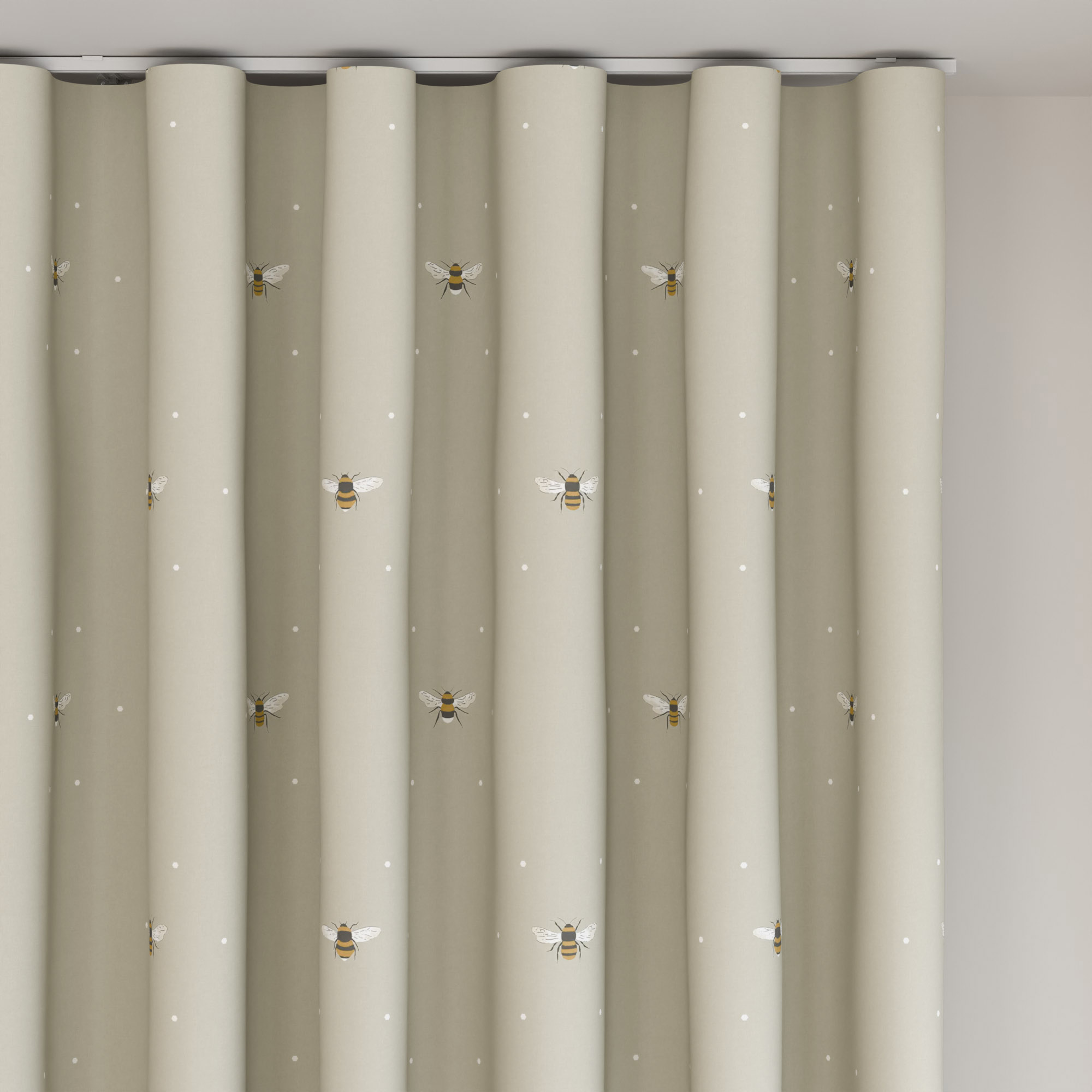 Sophie Allport Bee Soft Linen Wave Curtain - Image 5