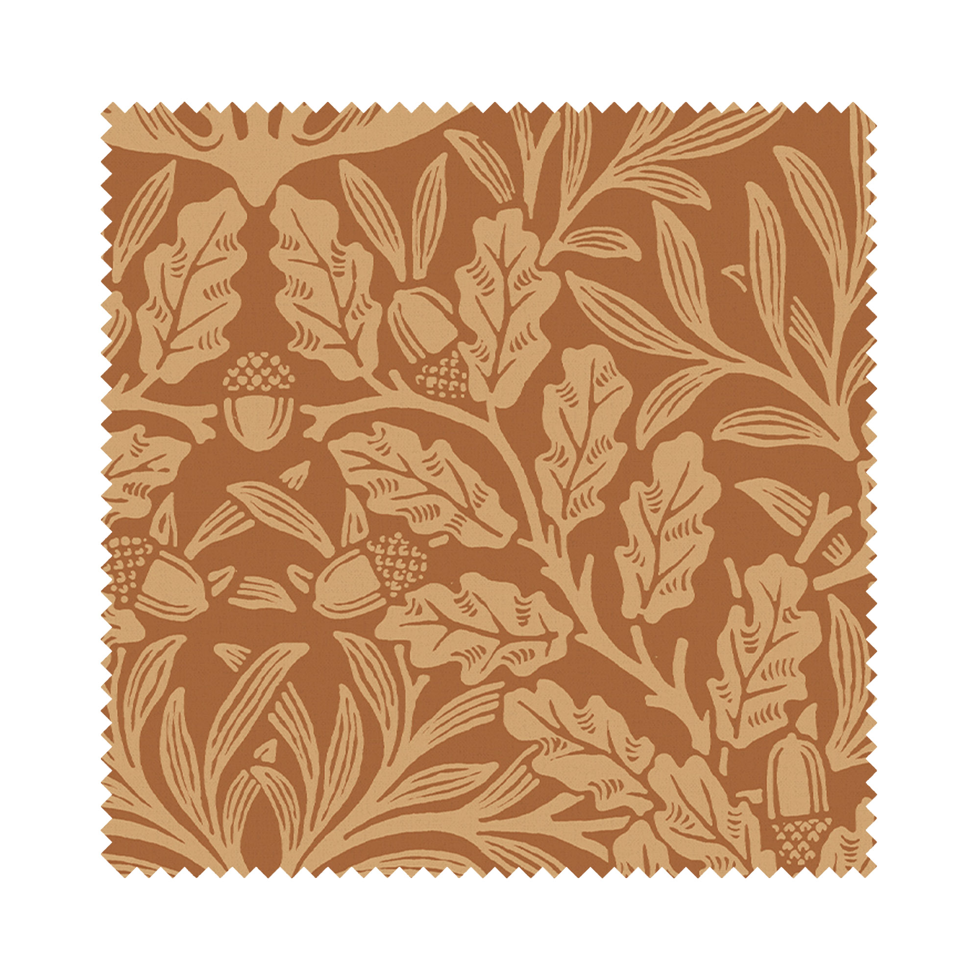 William Morris At Home Acorn Russet Wave Curtain - Image 7