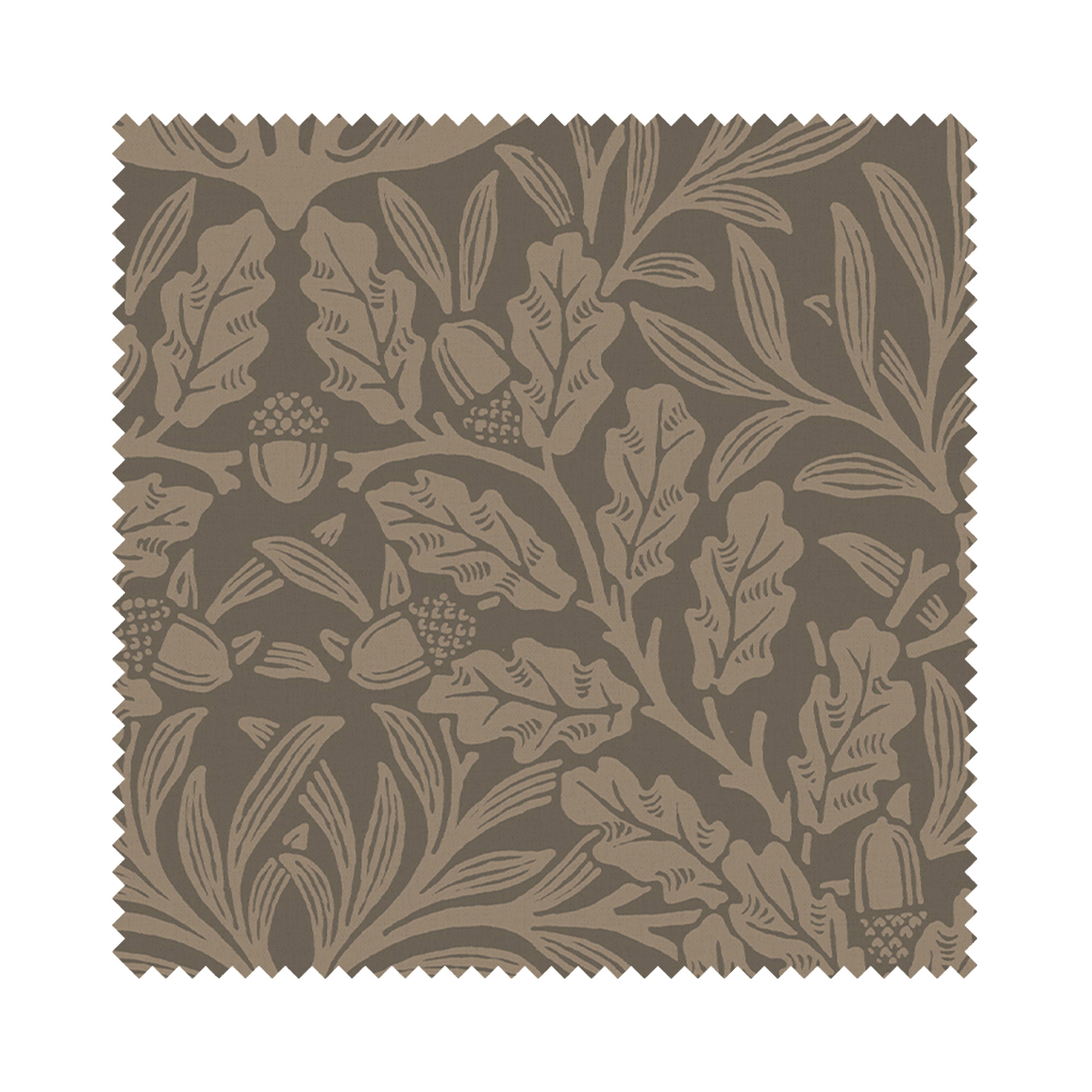 William Morris At Home Acorn Velvet Truffle Wave Curtain - Image 7