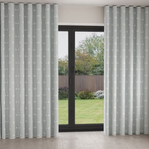 Sophie Allport Dragonfly Grey Blue Wave Curtain