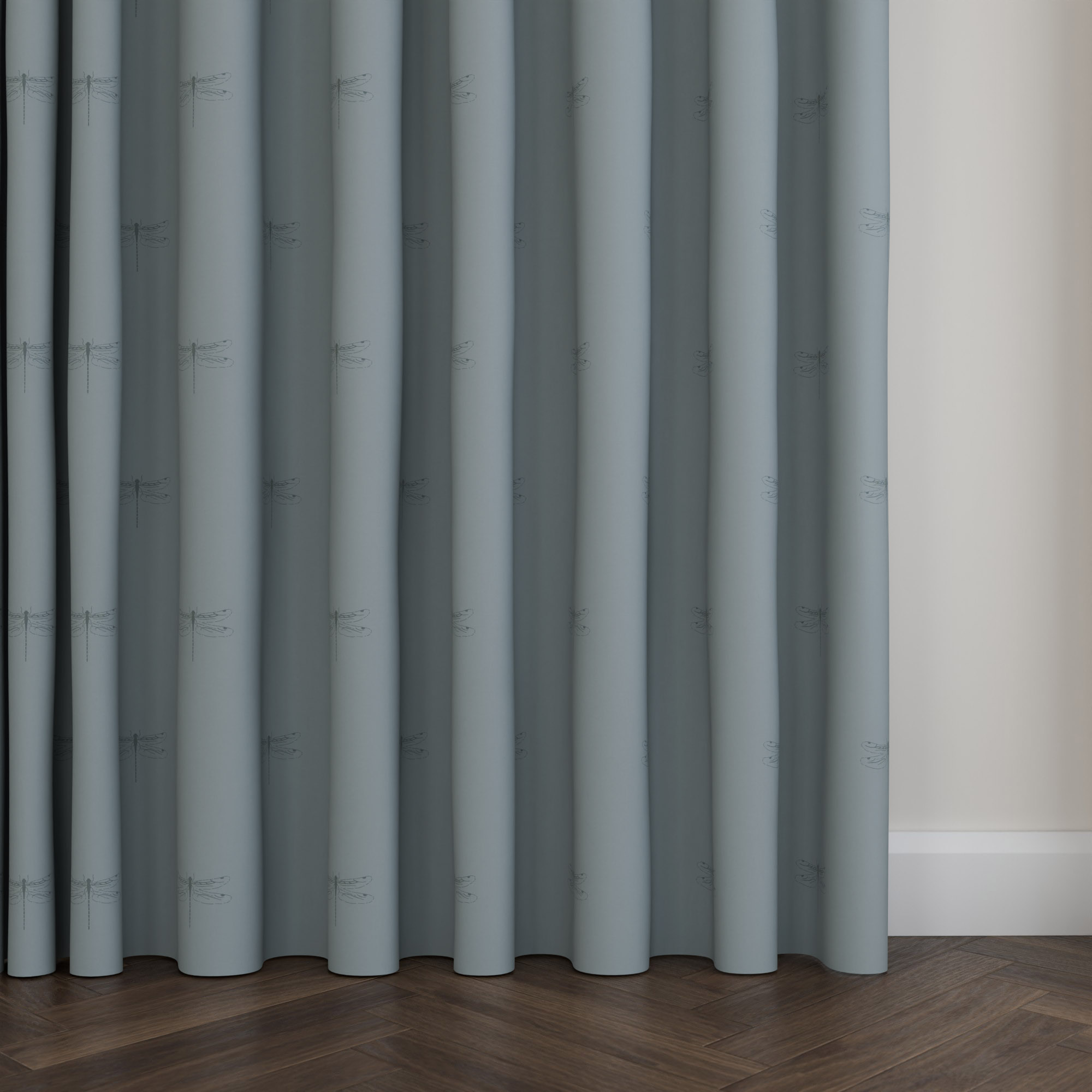 Sophie Allport Dragonfly Teal Wave Curtain - Image 5