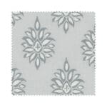 Laura Ashley Gower Slate White Wave Curtain