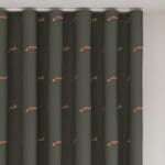 Sophie Allport Foxes Forest Green Wave Curtain