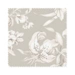Laura Ashley Heledd Blooms Dove Grey Wave Curtain