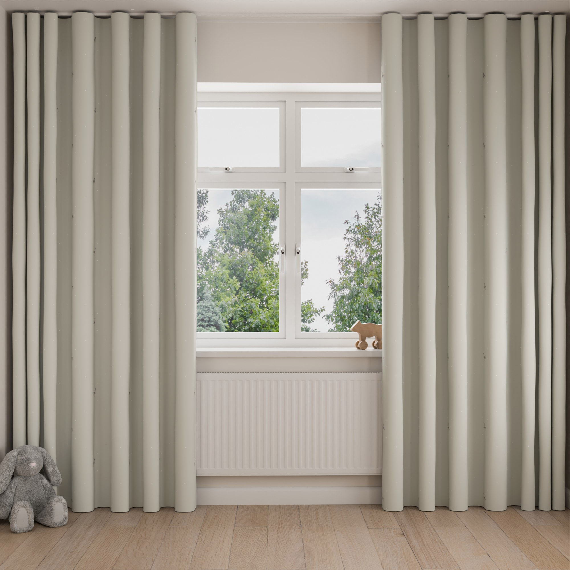 Sophie Allport Hare Linen Wave Curtain - Image 3