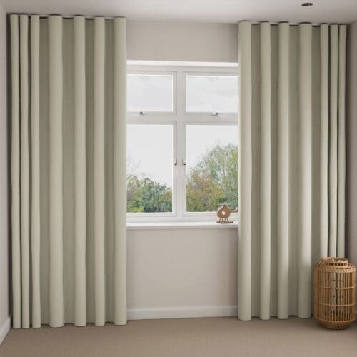 Sophie Allport Boxing Hares Natural Wave Curtain