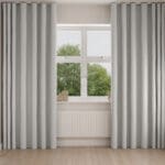 Sophie Allport Hearts Grey Wave Curtain