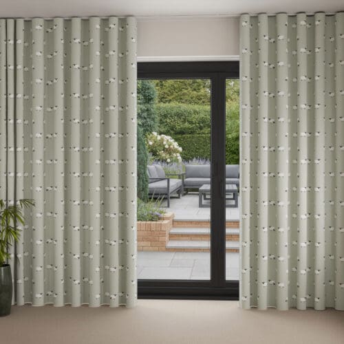 Sophie Allport Sheep Sage Wave Curtain