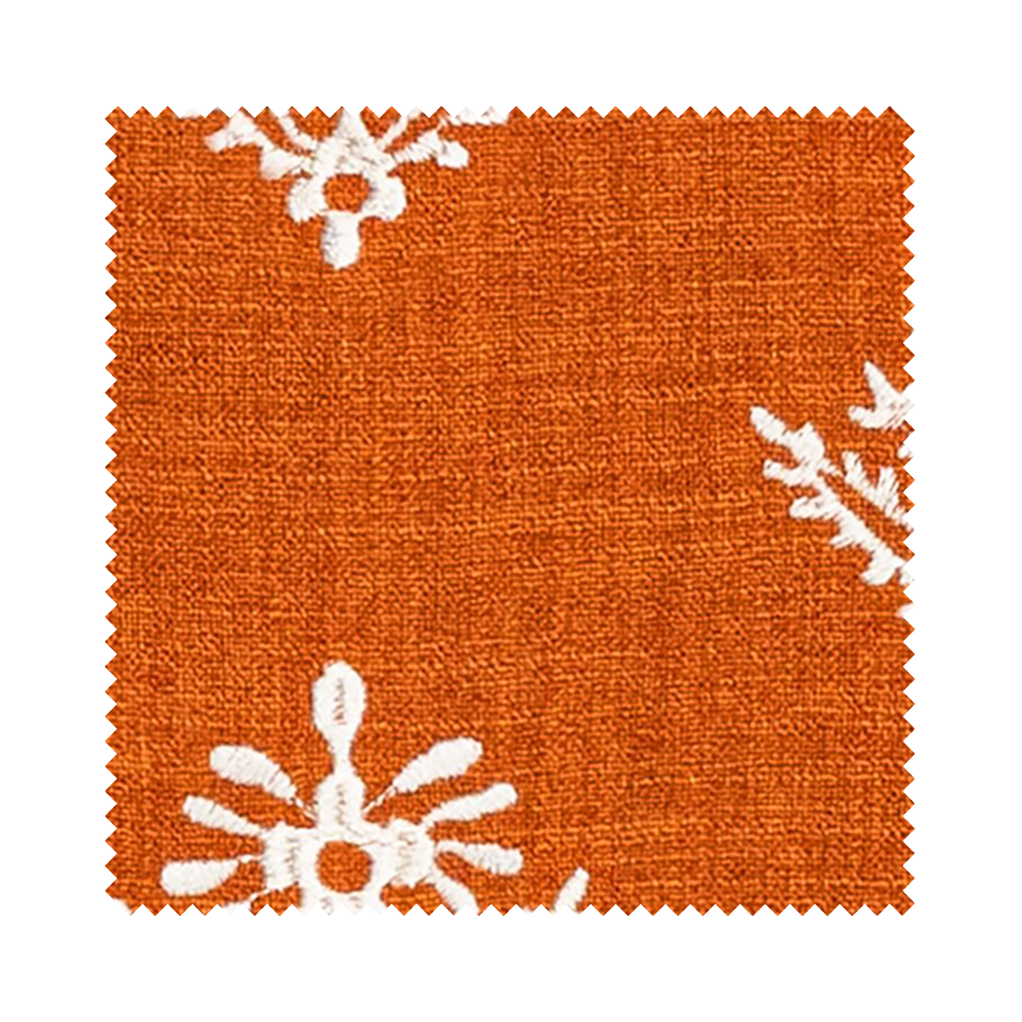 Laura Ashley Lady Fern Embroidery Tomato Wave Curtain - Image 7