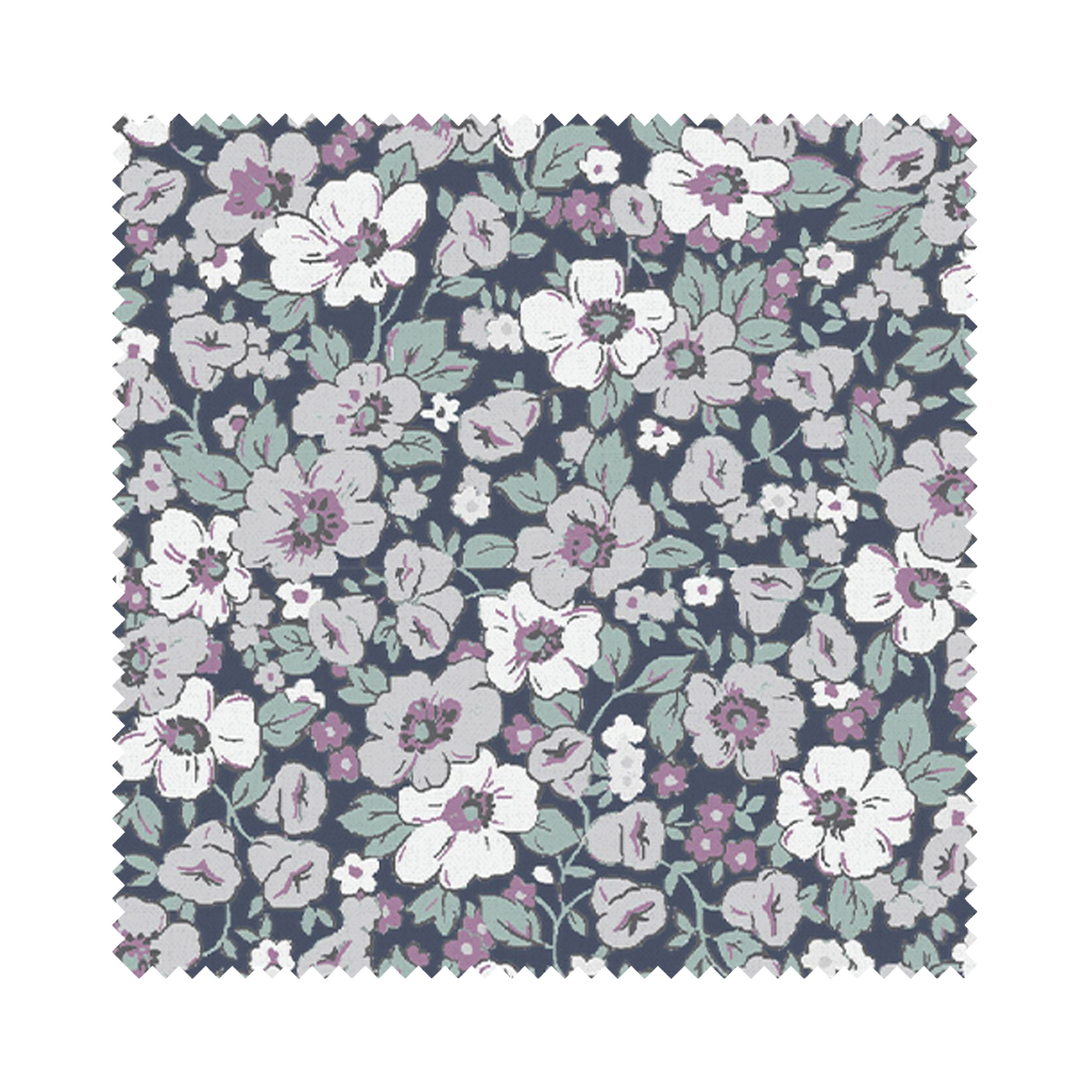 Laura Ashley Libby Floral Grape Wave Curtain - Image 7
