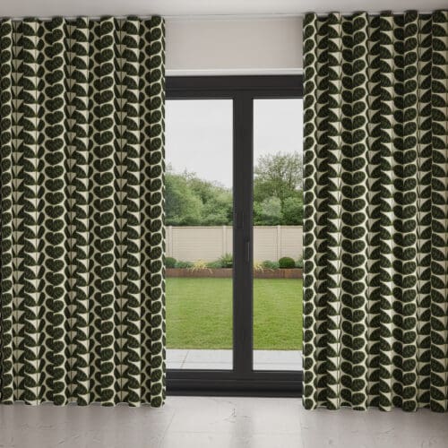 Orla Kiely Botanica Stem Green Wave Curtain