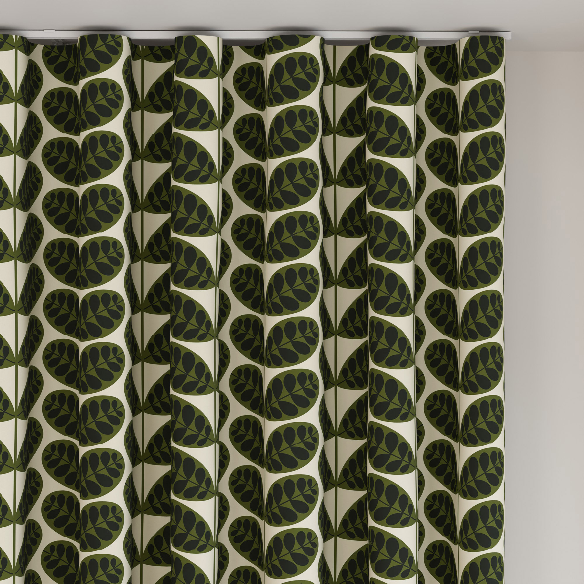 Orla Kiely Botanica Stem Green Wave Curtain - Image 6
