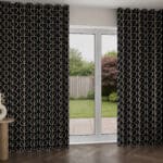 Orla Kiely Jumbo Linear Stem Liquorice Wave Curtain